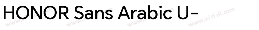 HONOR Sans Arabic U字体转换